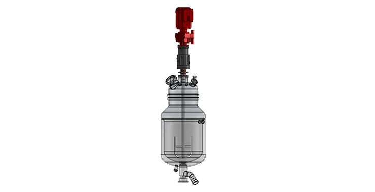 Stirred reactor for the most demanding conditions